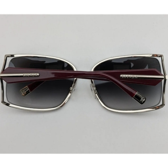 ESCADA | SES752 BURGUNDY OVERSIZE SUNGLASSES - Picture 7 of 10